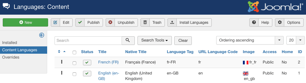 french is listed now