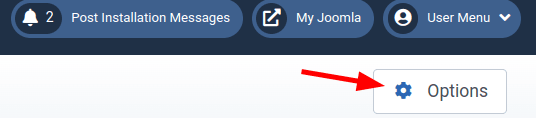 the options button