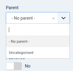 the parent option