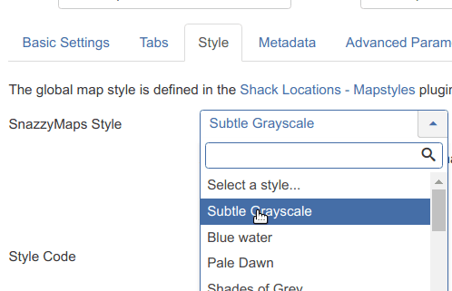 select a style