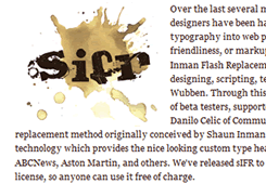 Joomlashack sIFR Stain Template