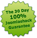 The Joomlashack 30 day guarantee