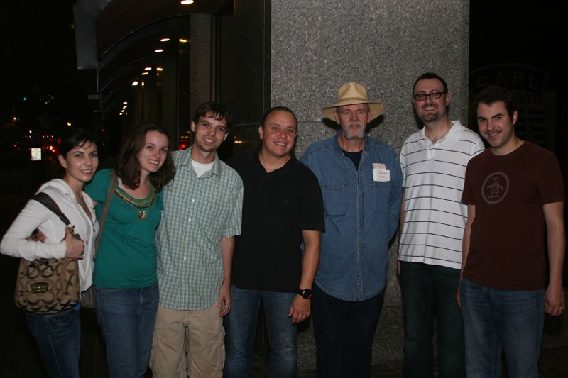 The Shackers posing with our Ghost Tour guide (he's the one with the cowboy hat)