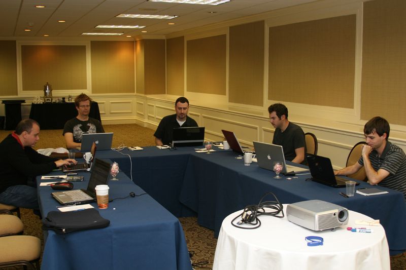 Hard at work planning the year ahead...