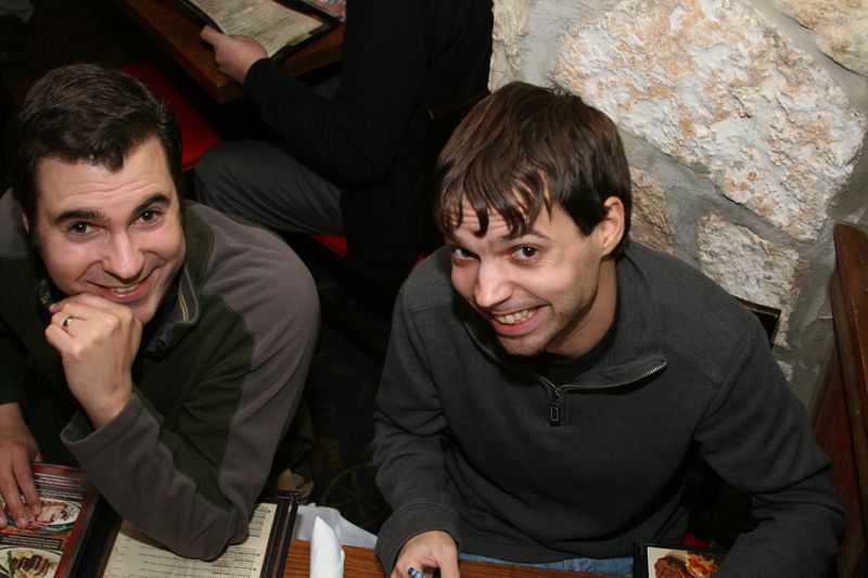 Gary and Jeremy, after the discovery of the 'Shricken' and some great laughs...