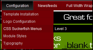 CSS dropdown menu for Joomla