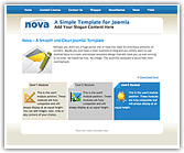 Free Joomla template - Joomlashack Nova