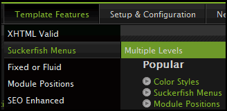CSS dropdown menu for Joomla