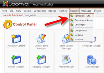 Free Template Install Screenshot 1