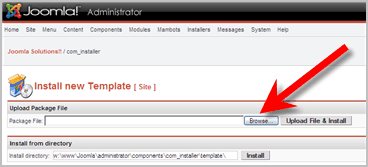 Free Template Install Screenshot 2