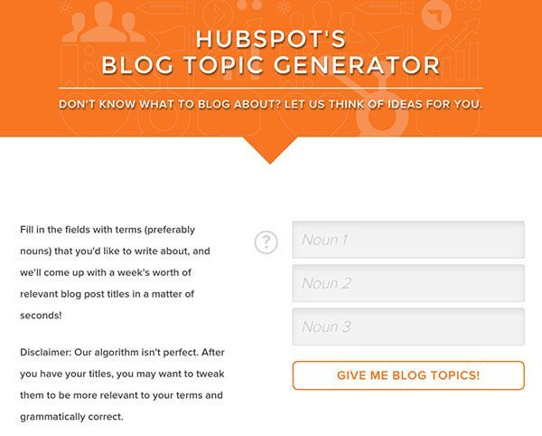 blog topic generator