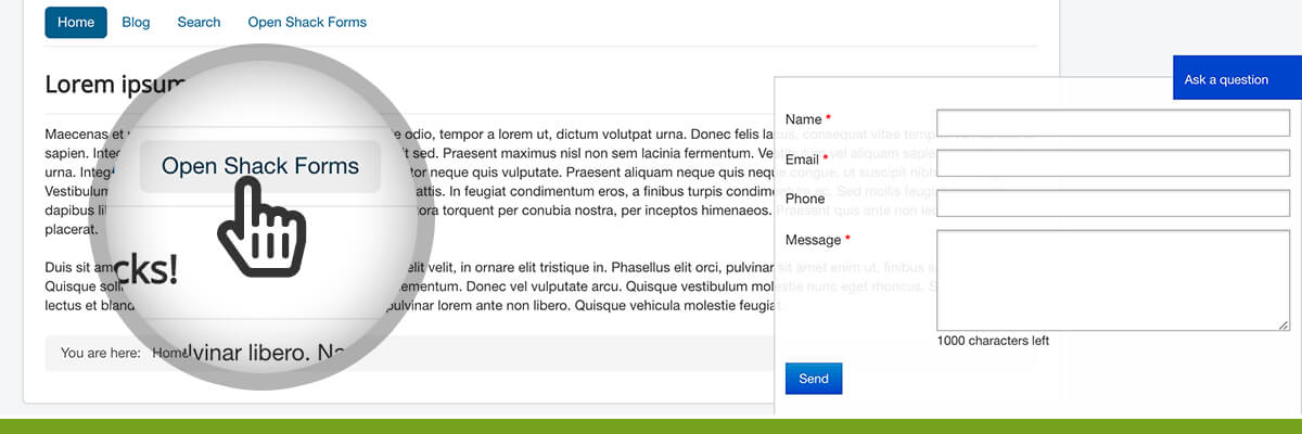 4 tutorials for designing Your Shack Forms