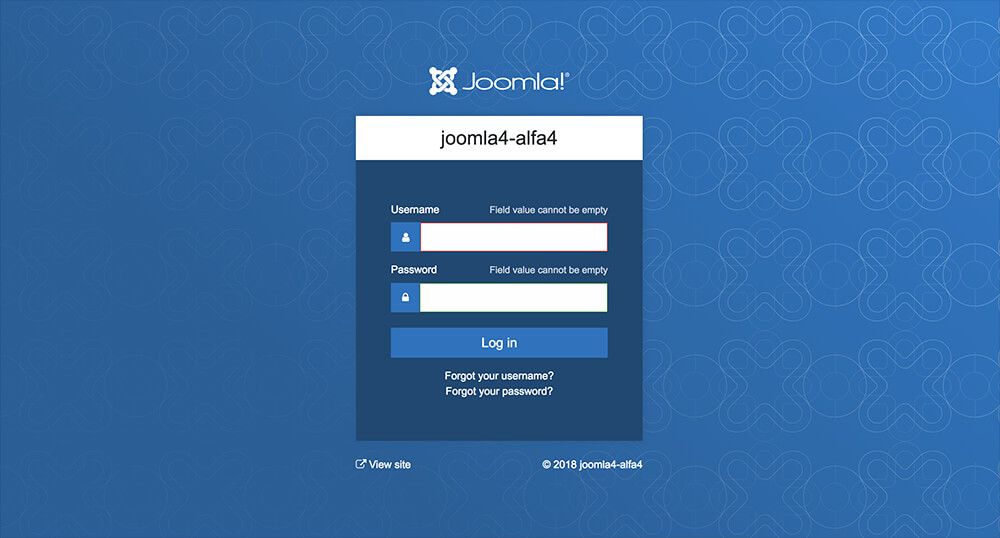 Joomla 4 Administrator Template