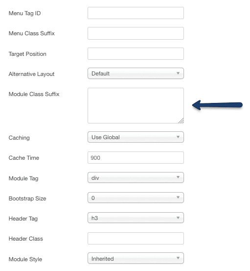 module class suffix