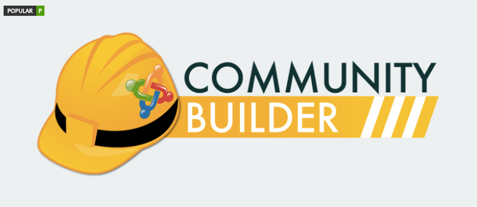 Community Builder logo with a yellow construction hard hat