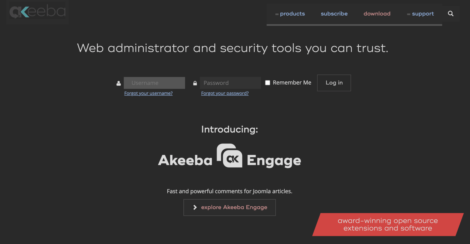 akeeba website