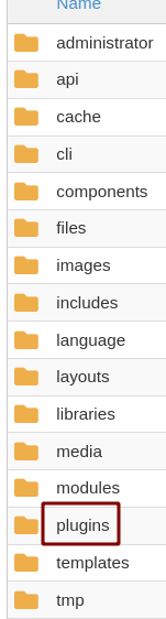 the plugin folder