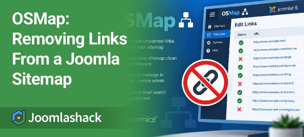 OSMap: Removing Links From a Joomla Sitemap