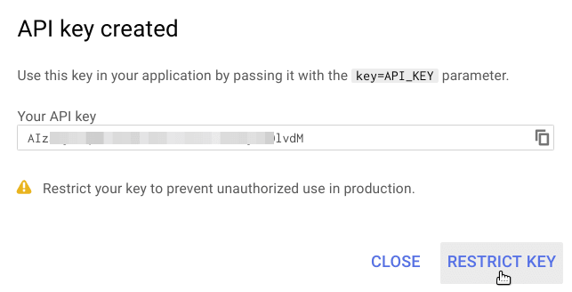 Click Restrict Key