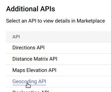 click geocoding api