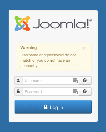 Cant login to a Joomla site