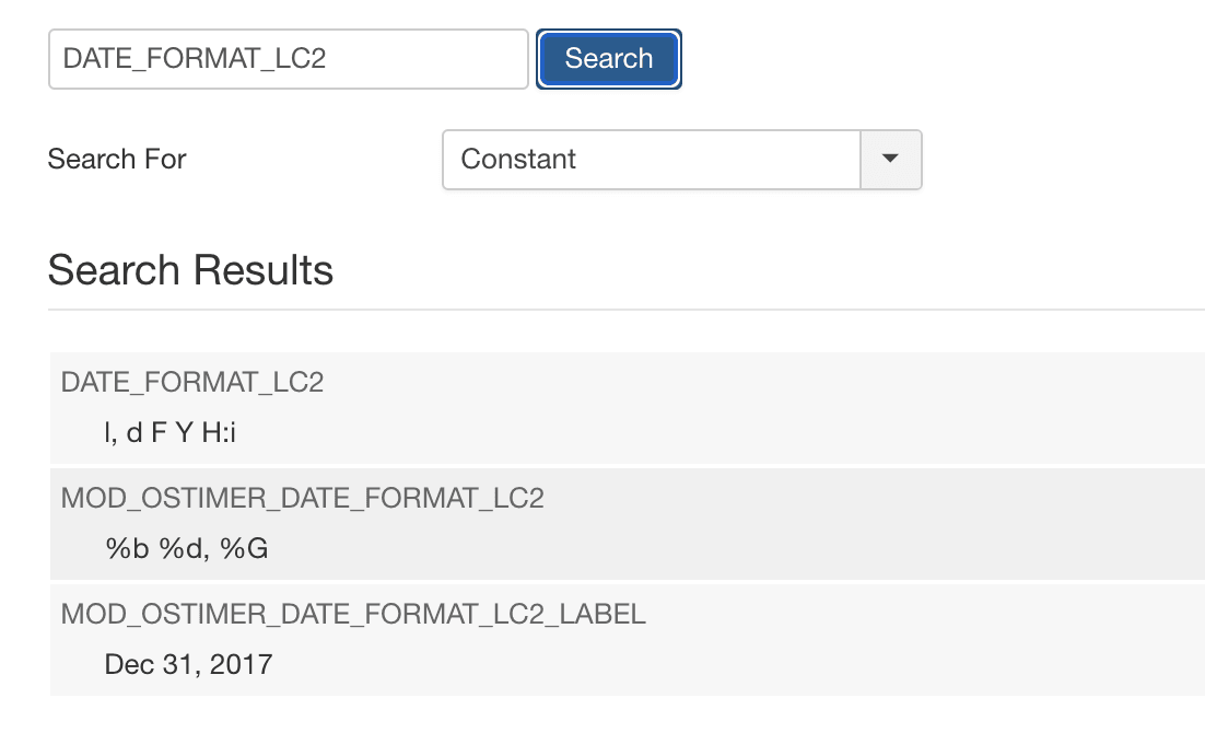 DATE FORMAT LC2