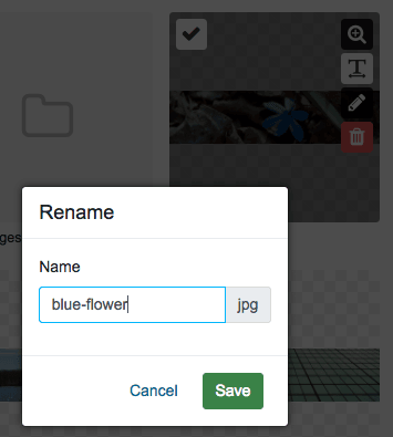 click to rename