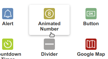 select the animated number element