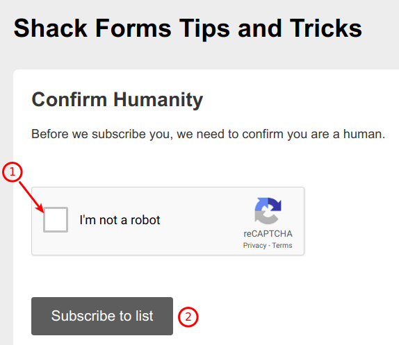 confirm humanity