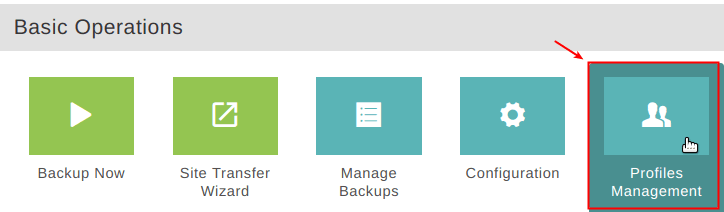 basic operations profile management