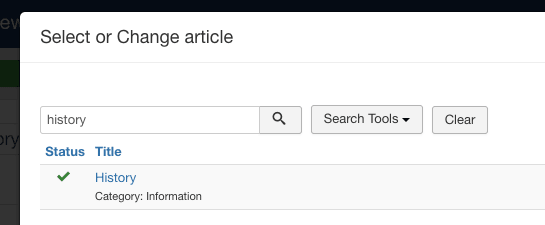 Click 'History'
