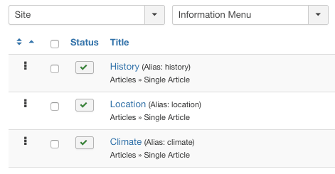 Repeat the process for the Climate article