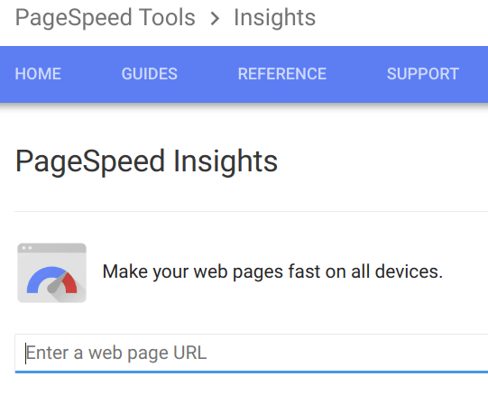 page speed insights