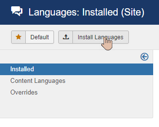 click install languages