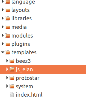 js_elan folder inside the templates folder