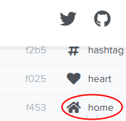 03 font awesome home icon