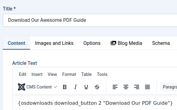 the downloads link of the article
