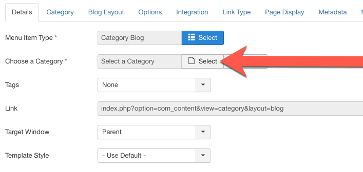 19 click select to select category