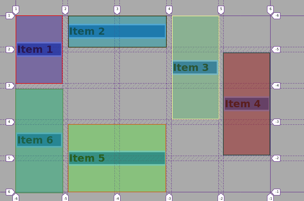 All items are vertically centered within their respective grid area