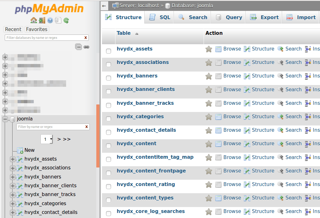 02 joomla db tables