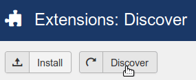 click the discover button