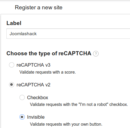 click recaptcha v2 invisible