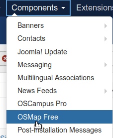 go to components - osmap free