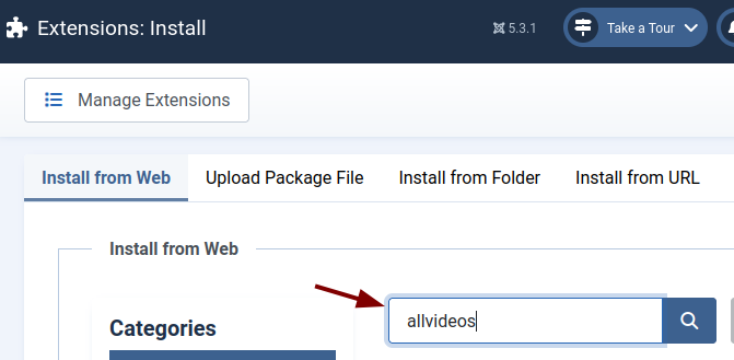 allvideo search word