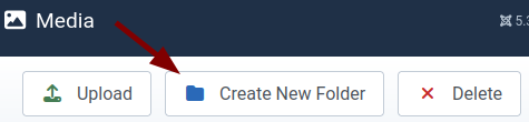 the create new folder button