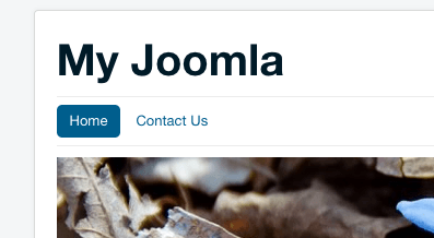 Active Joomla menu link for a Joomla Contact Form