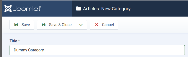 the dummy category title