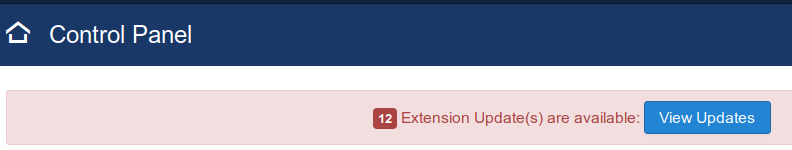 twelve extensions are available for updates