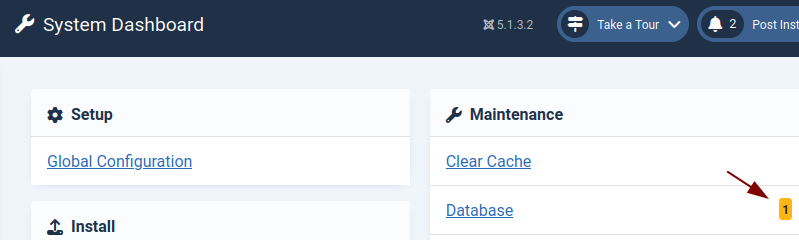 check the database error