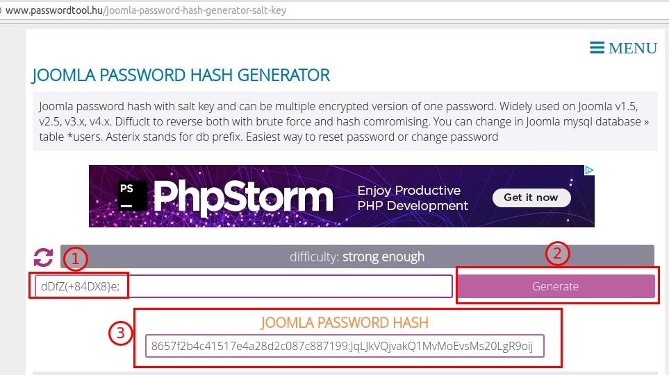 26 joomla password hash